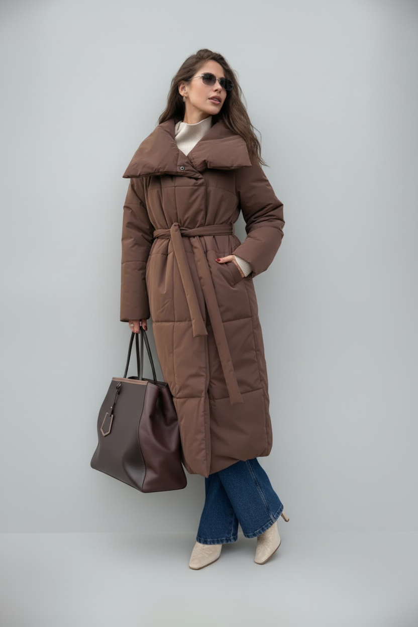 Vivienne – Luxe Lange Winterjas