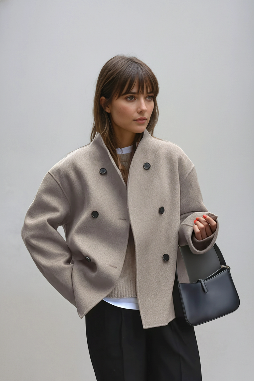 Helena – Luxe Wollen dames jas