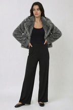 Isabelle – Luxe Imitatiebont Winterjas