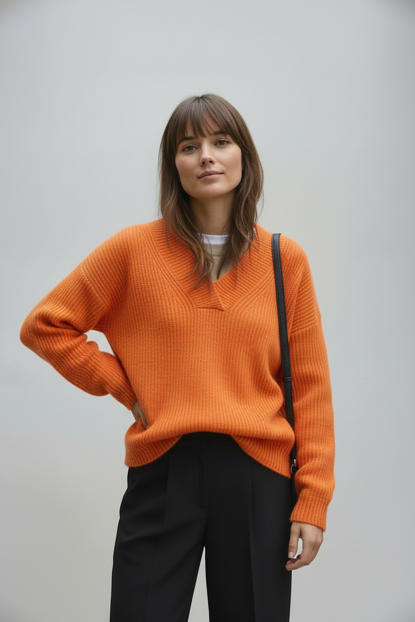 Romy – Luxe Effen Gebreide Trui