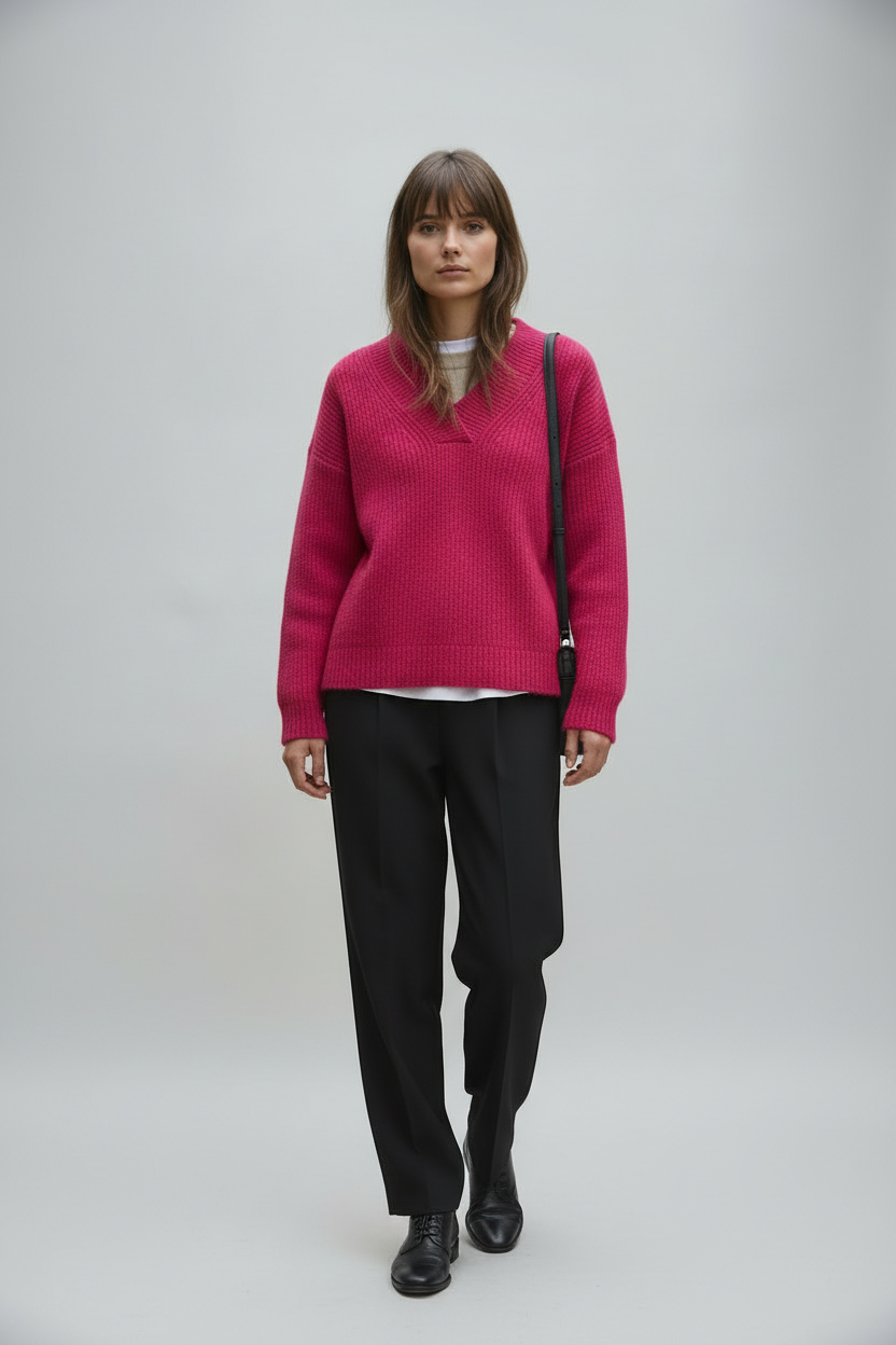 Romy – Luxe Effen Gebreide Trui