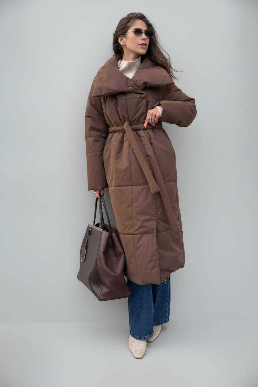 Vivienne – Luxe Lange Winterjas